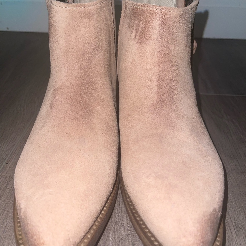 Onyx ankle suede bootie, by Freebird. - Picture 2 of 5